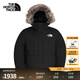 北面（The North Face）羽絨服女戶外短款連帽保暖外套600蓬鵝絨填充24秋冬上新|83SV 4H0/宇宙黑 M /160