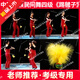 LZJV中國舞民族民間舞蹈四級(jí)踢毽子藏族舞考級(jí)道具黃羽毛毽子健身 【考級(jí)專用】黃色(帶紅色彈力繩)