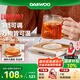大宇（DAEWOO） 加熱杯墊 保溫杯墊恒溫杯墊暖茶水杯墊加熱電熱杯墊辦公室茶座暖奶器送禮 IC02奶糖白