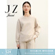 玖姿（JUZUI）商場同款慵懶隨性風(fēng)簡約棉衛(wèi)衣女春款JWEC82103 米白 M