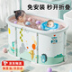 灝琦嬰兒游泳桶可折疊寶寶洗澡桶0-3歲兒童泡澡桶新生兒洗澡盆3-6歲 速開折疊