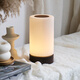 IDERAN中古復(fù)古臺(tái)燈法式玻璃桌面臥室床頭氛圍燈充電觸摸睡眠起夜小夜燈 5W雙色_觸摸遙控充電