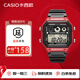 CASIO男表小方塊十年電力防水手表日韓表黑色AE-1300WH-4A  七夕送男友 AE-1300WH-4A（京倉京配）