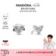 潘多拉（PANDORA）[夏之光同款]愛(ài)心三重奏耳釘心形精致七夕情人節(jié)禮物送女友