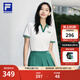 FILA斐樂女子短袖POLO衫2025夏季新款短款透氣翻領(lǐng)T恤運(yùn)動(dòng)上衣女 云白-WT M 165/84A/M
