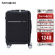 新秀麗（Samsonite）行李箱20英寸拉桿箱智選商務旅行箱前開口密碼登機箱黑色TD8