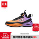 安德瑪（Under Armour）男女童籃球鞋冬季網(wǎng)布透氣耐磨防滑運動(dòng)鞋2441209 紫/黑 37.5碼 