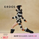 ERDOS 費爾島毛衣圓領(lǐng)彩色波點虛提圣誕針織開衫女羊絨衫 黑白條紋 170/88A/L