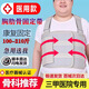 樂(lè )宇邦醫用大號胸部肋骨骨折固定帶超胖胸帶開(kāi)胸術(shù)后護肋骨繃帶綁帶護具 XL碼 適合體重（建議160-210斤） 升級雙護板 順豐加急