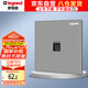 羅格朗（LEGRAND）開關插座面板逸景系列深砂銀色網(wǎng)插 一位六類電腦插座