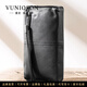 曼尼瓊詩(shī)（VUNIQSON）真皮錢(qián)包男長(cháng)款軟牛皮錢(qián)夾復古休閑頭層牛皮大容量男士手拿包 黑色