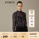 PORTS寶姿 新品女裝復(fù)古小立領(lǐng)長袖襯衫LN9B010JPS019 黑色印花 XS (2)