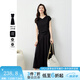 梵希蔓設計感T恤套裝裙女2025年夏新款收腰上衣半身裙高級兩件套 M7878 黑色 XL
