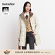 珂萊蒂爾冬季女裝御寒保暖鴨絨連帽羽絨服外套 本白 M