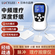 LUCYLEE日本理療儀智能脈沖多功能按摩器全身經(jīng)絡理療頸椎腰背部針灸專用 脈沖電療全身按摩儀+4電極貼片 白色