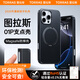 圖拉斯[超防指紋|相機按鍵全包]O1P支點殼適用蘋果16promax手機殼iphone16promax保護套O1S升級支架殼 黑