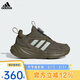阿迪達(dá)斯（adidas）童鞋男女中大童BOA旋鈕休閑運(yùn)動(dòng)跑步鞋 IE6406橄欖綠