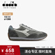 Diadora迪亞多納經(jīng)典運(yùn)動(dòng)鞋歐產(chǎn)透氣跑步鞋臟蠟做舊休閑鞋EQUIPE 冰柱灰/灰 75002 40.5