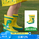 kocotree兒童雨鞋兒童水鞋男女寶寶雨靴水靴小童時尚幼兒小孩防水膠鞋 勇敢小恐龍-立體版 24 建議腳長14.5-15cm