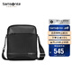 新秀麗（Samsonite）斜挎包精品男士單肩包超纖挎包時(shí)尚男包休閑實(shí)用TN5*09004黑色