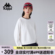 卡帕（Kappa）背靠背運(yùn)動(dòng)衛(wèi)衣女新款圓領(lǐng)針織套頭衫休閑短款百搭上衣 K0F22WT22