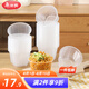 美麗雅一次性飯盒打包盒食品接觸圓形一次性碗水果打包盒外賣盒保鮮盒 加厚方圓碗560ml*50只（不帶蓋）