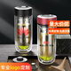 慕馨（moosen）水杯廣告杯定制logo雙層玻璃杯批發(fā)印字禮品杯子開業(yè)活動訂制茶杯 商務黑【耐熱防爆】 300ml