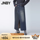 江南布衣（JNBY）夏季女裝廢土風(fēng)純棉牛仔半身裙H型女通勤5O4D11410 994/牛仔普蘭 L