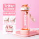 希樂（cille）水杯女生吸管杯大容量水壺tritan運(yùn)動(dòng)水杯吸管杯兒童水杯夏季水杯