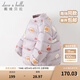 戴維貝拉（DAVE＆BELLA）輕薄兒童羽絨服女童外套男童衣服寶寶嬰幼兒小童羽絨內(nèi)膽男孩冬裝 紫底印花 110 cm（建議身高100-110cm）