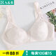 ABAB 內衣女士文胸 薄款網(wǎng)眼透氣無鋼圈中老年文胸E916 杏彩棉 85C