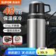 蘇泊爾（SUPOR）保溫杯大容量不銹鋼316L車載水壺戶外保溫杯商務(wù)高檔泡茶杯 流光銀 700ml 【316L+自帶茶杯】
