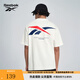 Reebok銳步官方24新品男女同款運動休閑寬松LOGO針織短袖T恤 24SRM425UGW1 白色 2XL