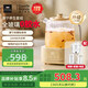 World Kitchen康寧養(yǎng)生壺 全玻璃恒溫壺煮茶壺煮茶器1.2L大容量 辦公室熱牛奶保溫壺家用花茶壺?zé)畨仉姛崴畨?旗艦款【燉鍋+茶漏+燉盅】 1.2L