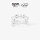 APM Monaco 銀戒指女指環(huán)個(gè)性酷炫時(shí)尚珠寶 生日送女友七夕禮物 經(jīng)典銀 54