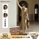 Olrain歐芮兒法式無袖套裝兩件套女夏2025新款氣質(zhì)松弛感穿搭裙裝一整套 奶茶棕 M