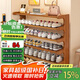 小匠材簡(jiǎn)易鞋架門口多層家用立式鞋柜小型宿舍收納置物架茶色5層70cm