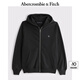 ABERCROMBIE & FITCH男裝女裝情侶裝25春季經(jīng)典小麋鹿運(yùn)動風(fēng)寬松連帽衛(wèi)衣KI122-5251 黑色 M (180/100A)
