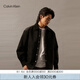 Calvin KleinJeans春秋男士潮流復(fù)古貼袋c(diǎn)k按扣翻領(lǐng)燈芯絨棉服外套J327311 BEH-太空黑 L