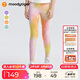 moodytiger【仙女家族】女童緊身褲涼感防曬夏季兒童印花輕薄高彈透氣運動褲