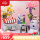 富士 instax立拍立得mini12一次成像相機(jī)傻瓜旅游照相機(jī) 鳶尾紫 影像花室10張相紙?zhí)籽b