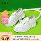他她（TATA）小白鞋女厚底運(yùn)動薄款鞋女舒適透氣板鞋春秋新款女鞋WJN08AM4 白色 37
