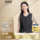 波司登（BOSIDENG）【反季】輕薄羽絨服90絨女短款露營(yíng)徒步拿捏溫差休閑保暖馬甲背心 【店長(zhǎng)推薦】黑色8056 M 165/88A