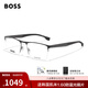 HUGO BOSS雨果博斯眼鏡框男士商務(wù)半框近視眼鏡架碳纖維材質(zhì)可配度數(shù) 1487 0AN