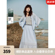 ELLE清新藍(lán)寬松休閑短外套女2025夏季新款萊賽爾天絲獨(dú)特小眾上衣 藍(lán)色 M