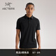 ARC'TERYX始祖鳥 CAPTIVE POLO 舒適 男子 休閑短袖POLO衫 BLACK/黑色 M