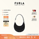 芙拉（FURLA）DELIZIA牛皮迷你小包女士單肩包腋下包月牙包時髦簡約高級感 黑色