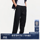 杰克·瓊斯（JACK&JONES）25年男裝夏季休閑褲男潮流簡約寬松直筒褲輕便彈力男褲薄款褲子 E40黑色 常規(guī) 31 175