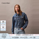 Calvin KleinJeans【CK潮殼】25春夏女士滿印美式復(fù)古牛仔夾克外套47B010G XE8-牛仔藍(lán) S