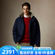 Scofield【90鵝絨】男裝24年冬季新款立領(lǐng)寬松老錢風(fēng)短款羽絨服 藏青色 XL (180)